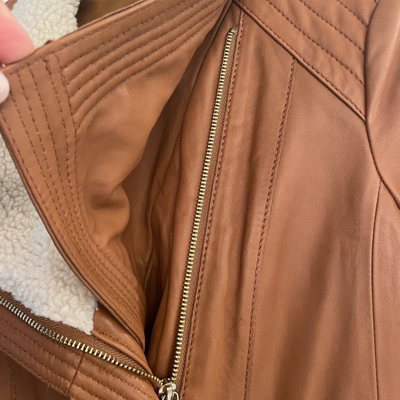 NWOT Michael Kors MOTO Leather Jacket - Picture 6 of 11